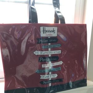 Harrod’s Red Tote Bag